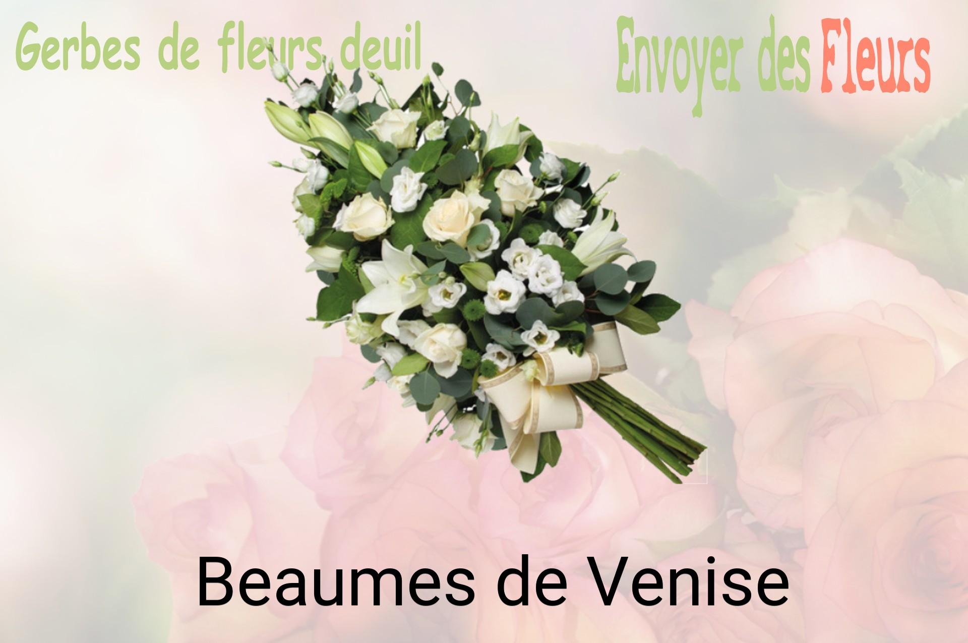 Gerbe de fleurs de deuil livrée à Beaumes-de-Venise
